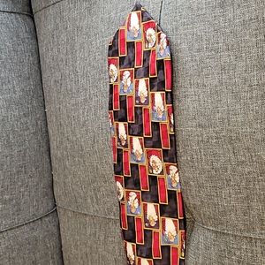 Mens Christmas Neck Tie Santa  Shoebox Greetings